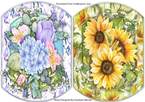 2,Beautiful Flower Toppers