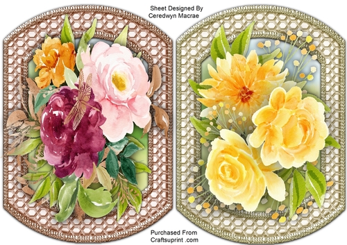 2,Beautiful Flower Toppers