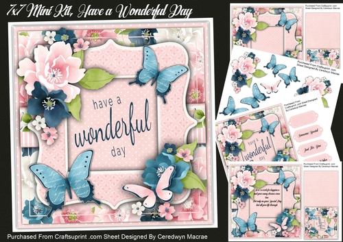 7x7 Mini Kit, Have a Wonderful Day