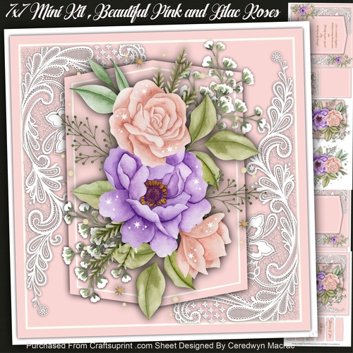 7x7 Mini Kit Pinks and Lace