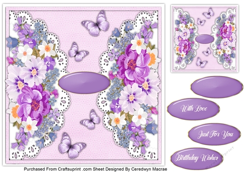 Beautiful Lace Flutters and Roses 