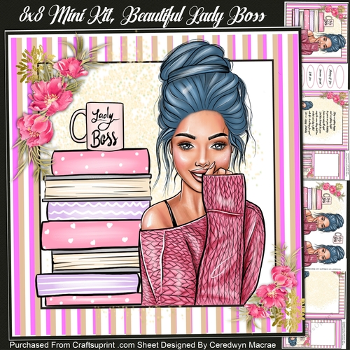 8x8 Mini Kit, Beautifu Lady Boss