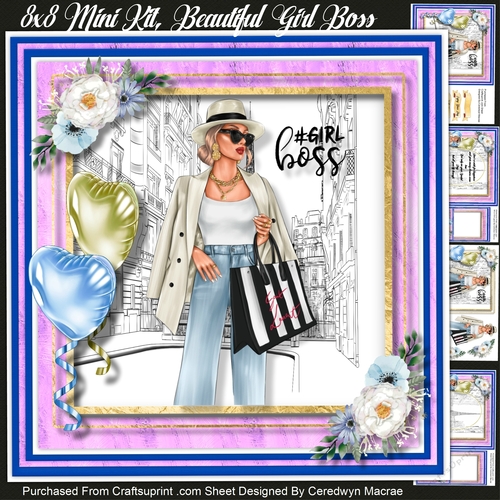 8x8 Mini Kit, Beautiful Girl Boss