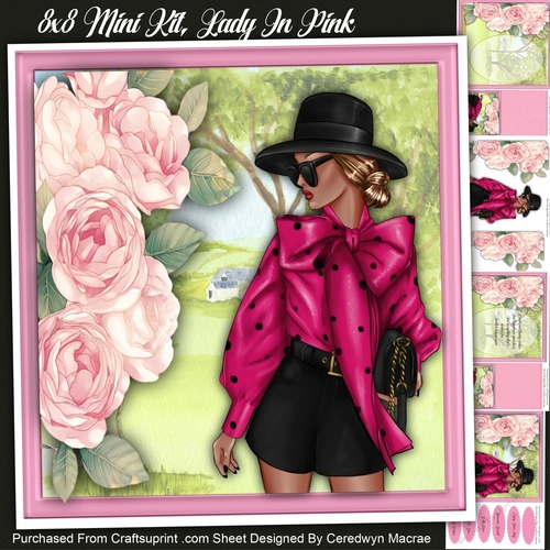 8x8 Mini Kit, Lady In Pink