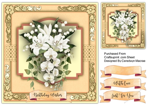 8x8 Beautiful Lily of the Valley