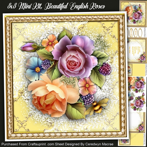 8x8 Mini Kit Beautiful Englsh Roes 