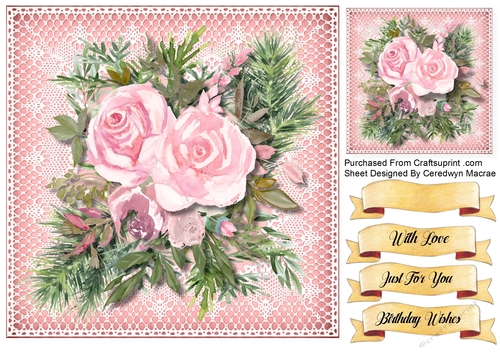 8x8 Beautiful Pink Bliss 