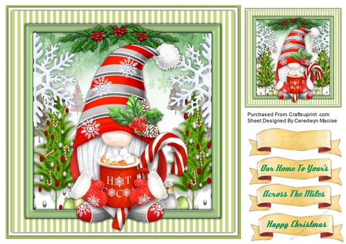 7x7 Hot Cocoa Gnome