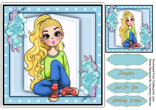 7x7 Beautiful Sitting Girl  2