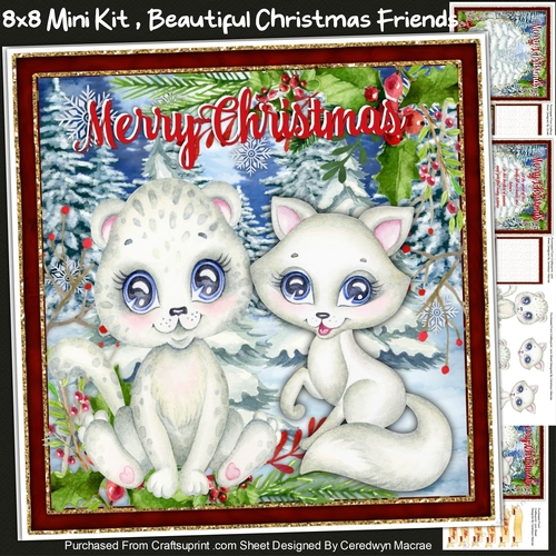8x8 Mini Kit, Beautiful Christmas Friends