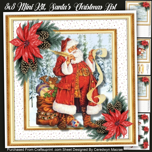 8x8 Mini Kit ,Santas Christmas List 