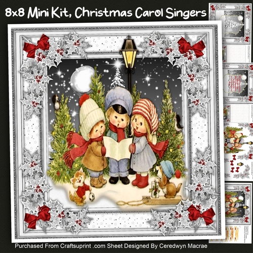 8x8 Mini Kit, Christmas Carol Singers 