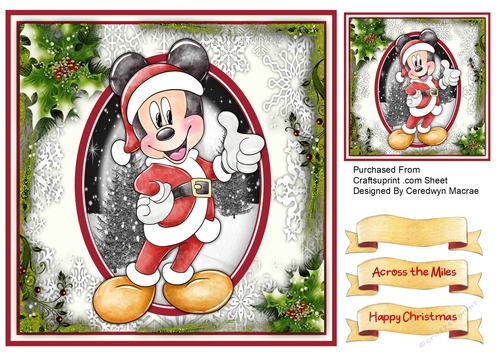 8x8 Mickys Christmas Suit
