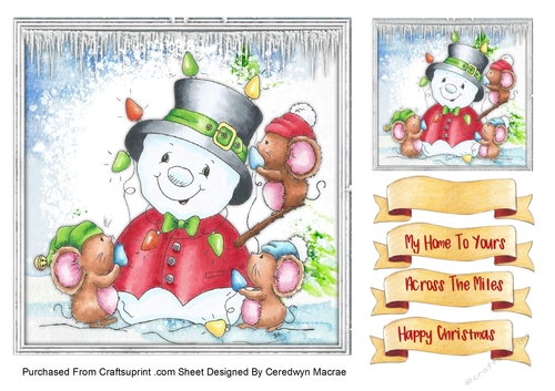 7x7 , Snowman The Christmas Tree
