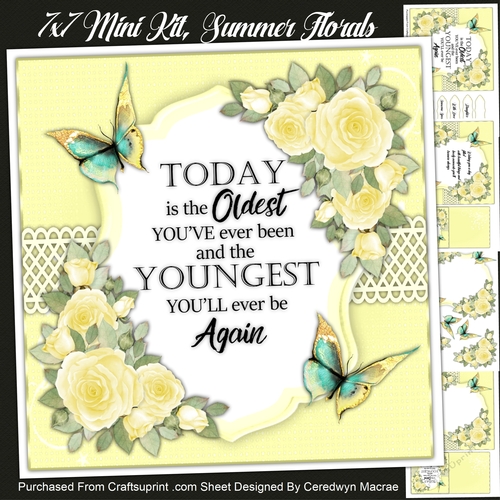 7x7 Mini Kit, Summer Florals 