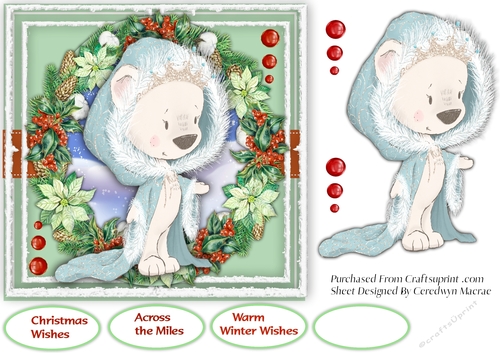 7x Beautiful Snow Queen Teddy