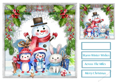 7x7 , Snowman and Friends