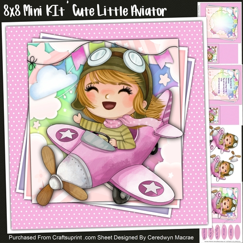 8X8 Mini KIt , Cute Little Aviator 1
