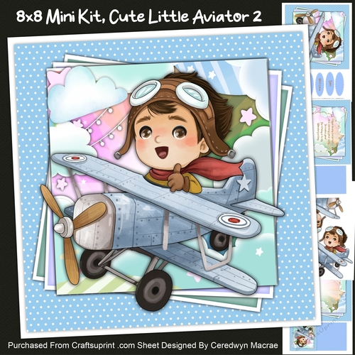 8X8 Mini KIt , Cute Little Aviator 2