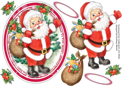 Gorgeous  Santa and Toys