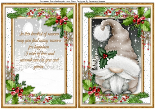 A5, Christmas Gnome with Verse  6