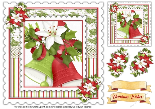 8x8 Beautiful Christmas Bells