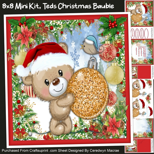 8x8 Mini Kit, Teds Christmas Bauble