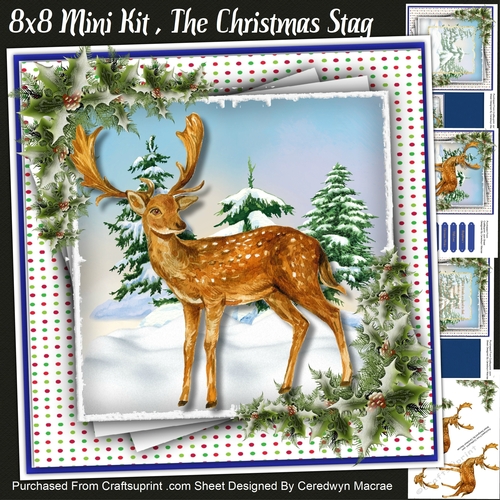 8x8 Mini Kit , The Christmas Stag