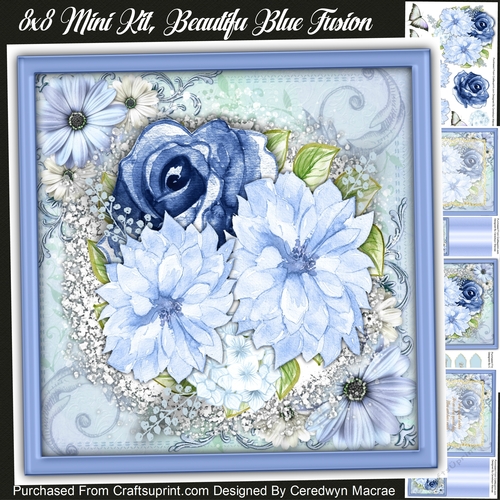 8x8 Mini Kit, Beautiful Blue Fusion 