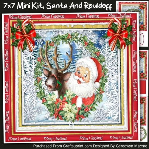 7x7 Mini Kit, Santa And Rouldoff