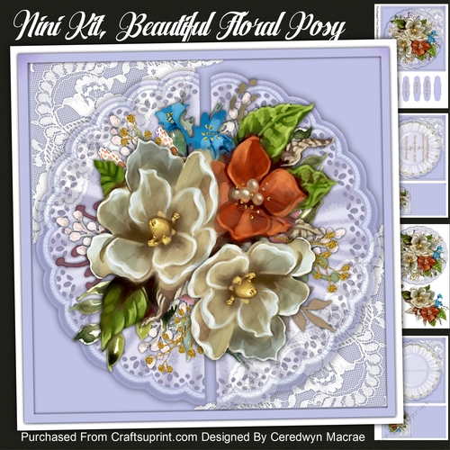 7.5X7.5 Mini Kit, Beautiful Floral Posy