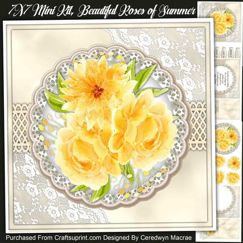 7x7 Mini Kit, Beautiful Roses of Summer