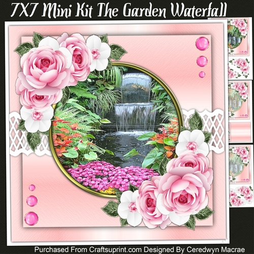 7x7 Mini Kit , The Garden Waterfall