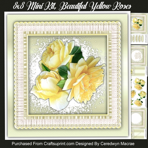 8x8 Mini Kit, Beautiful Yellow Roses