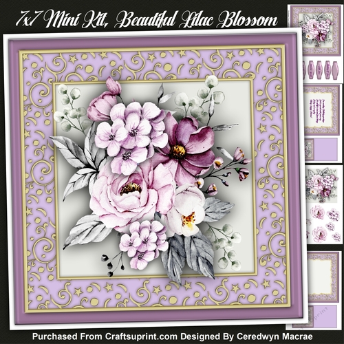 7x7 Mini Kit, Beautiful Llac Blossom 