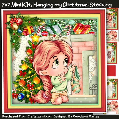 7x7 Mini KIt, Hanging My Christmas Stocking