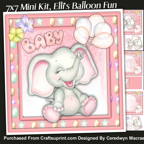 7x7 Mini Kit, Ellis Balloon Fun , Girl
