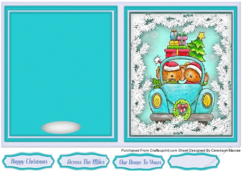 Print and Fold , Home For Christmas