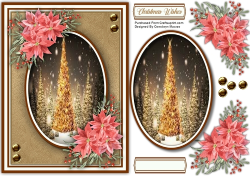 A5 , Golden Christmas Trees