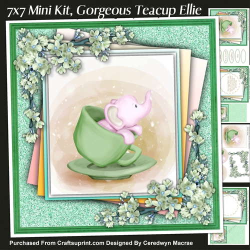 7x7 Mini Kit, Teacup Ellie