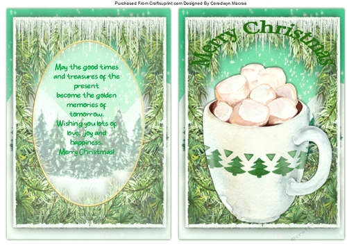 A5, A Cup of Marshmallows with Verse