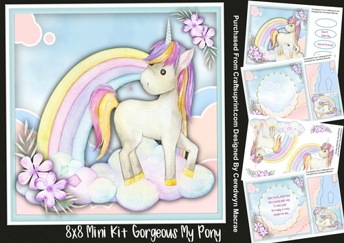 8x8 Mini Kit, Gorgeous My Pony