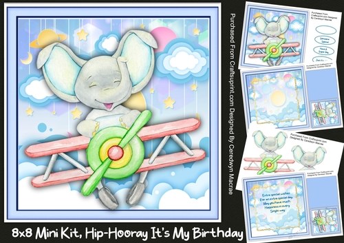 8x8 Mini Kit, Hip-Hooray Its My Birthday