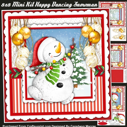 8x8 Mini Kit Happy Dancing Snowman