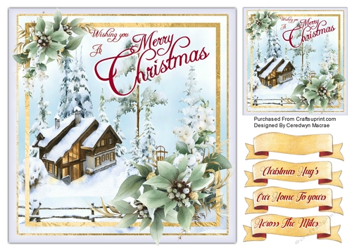 8x8 The Christmas Cabin 