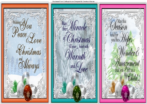 3,  D.L Christmas  Quote Toppers 3