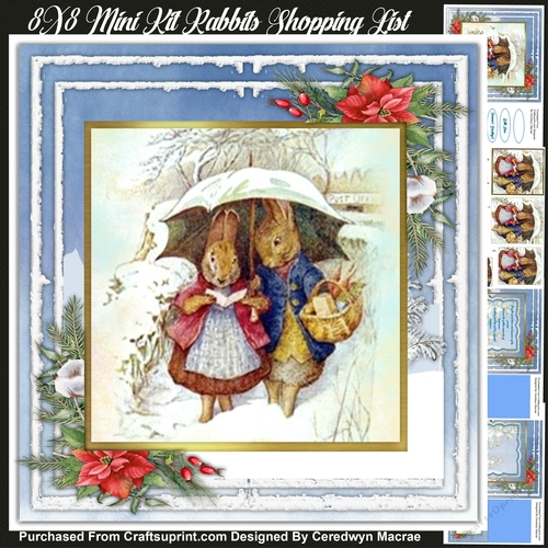 8x8 Mini Kit, Rabbits Shopping List