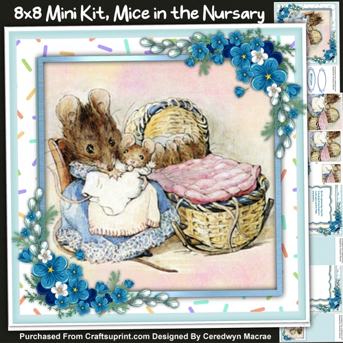 8x8 Mini Kit, Mice in The Nursary