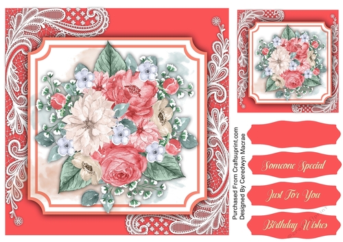 8x8 Beautiful  Berry  Pink