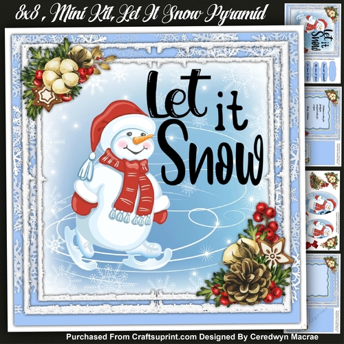 8x8 Mini Kit, Let It Snow, Pyramid